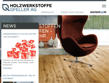 Tablet Screenshot of hws-gfeller.ch